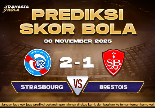 Prediksi Skor Bola Strasbourg vs Brest 30 November 2025