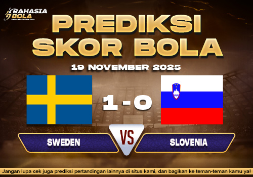 Prediksi Skor Bola Sweden vs Slovenia 19 November 2025