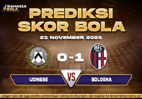 Prediksi Skor Bola Udinese vs Bologna 23 November 2025