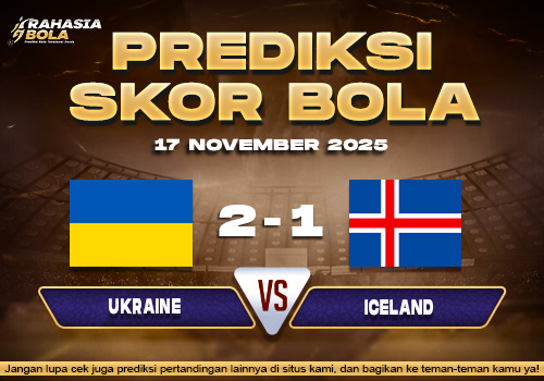 Prediksi Skor Bola Ukraine vs Iceland 17 November 2025