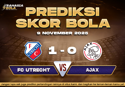 Prediksi Skor Bola Utrecht vs Ajax 9 November 2025