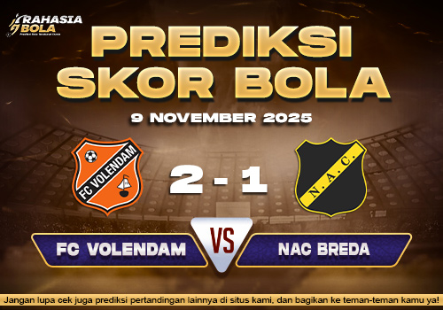 Prediksi Skor Bola Volendam vs NAC Breda 9 November 2025