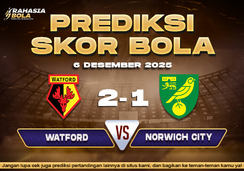 Prediksi Skor Bola Watford vs Norwich 6 Desember 2025