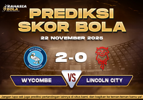 Prediksi Skor Bola Wycombe vs Lincoln City 22 November 2025