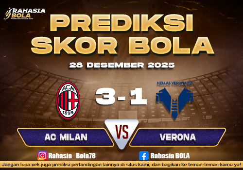 Prediksi Skor Bola AC Milan vs Verona 28 Desember 2025