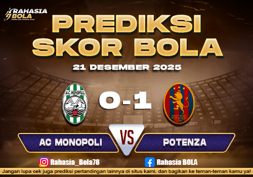 Prediksi Skor Bola AC Monopoli vs Potenza 21 Desember 2025