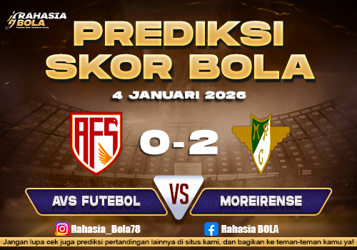 Prediksi Skor Bola AVS vs Moreirense 4 Januari 2026