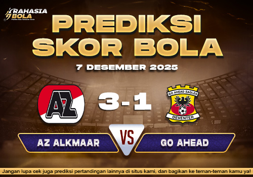 Prediksi Skor Bola AZ Alkmaar vs Go Ahead 7 Desember 2025