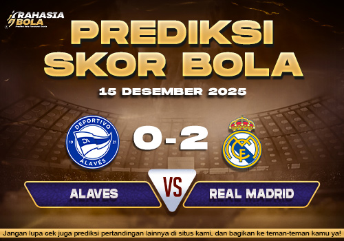 Prediksi Skor Bola Alaves vs Real Madrid 15 Desember 2025