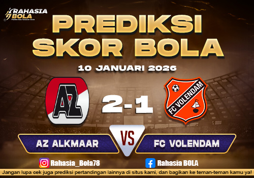 Prediksi Skor Bola Alkmaar vs Volendam 10 Januari 2026