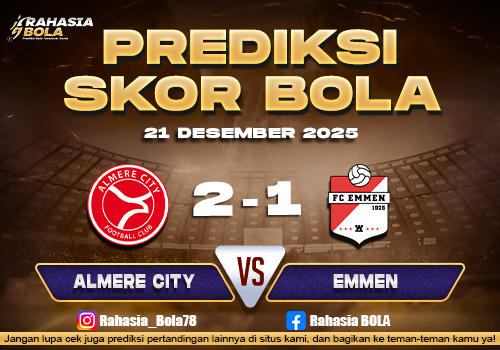 Prediksi Skor Bola Almere City vs Emmen 21 Desember 2025