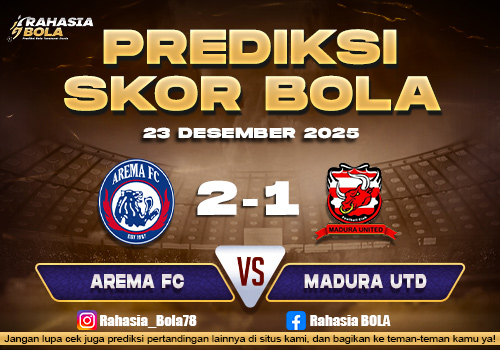 Prediksi Skor Bola Arema vs Madura Utd 23 Desember 2025