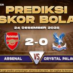 Prediksi Skor Bola Arsenal vs Crystal Palace 24 Desember 2025