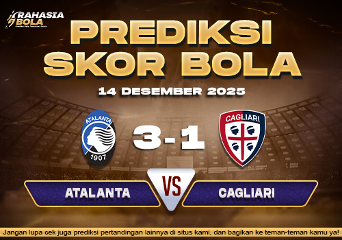 Prediksi Skor Bola Atalanta vs Cagliari 14 Desember 2025