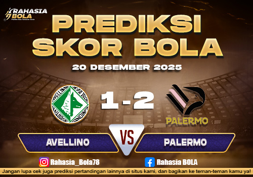 Prediksi Skor Bola Avellino vs Palermo 20 Desember 2025