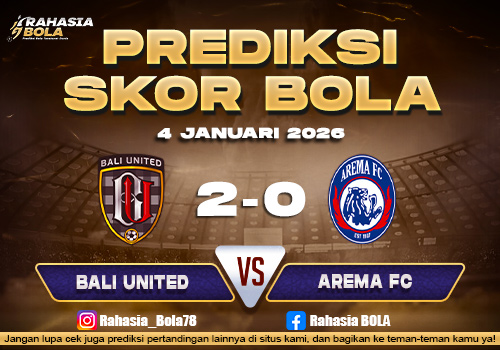 Prediksi Skor Bola Bali Utd vs Arema FC 4 Januari 2026