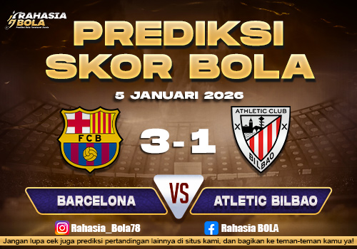 Prediksi Skor Bola Barcelona vs Ath.Bilbao 5 Januari 2026