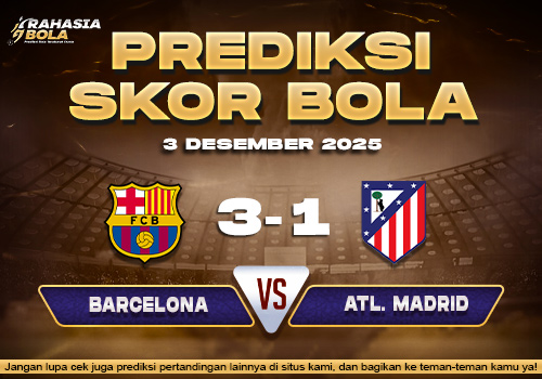 Prediksi Skor Bola Barcelona vs Atl. Madrid 3 Desember 2025