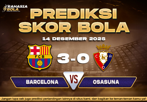 Prediksi Skor Bola Barcelona vs Osasuna 14 Desember 2025