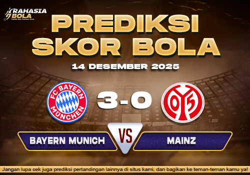 Prediksi Skor Bola Bayern Munich vs Mainz 14 Desember 2025