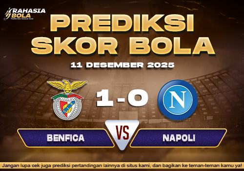 Prediksi Skor Bola Benfica vs Napoli 11 Desember 2025