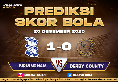 Prediksi Skor Bola Birmingham vs Derby 26 Desember 2025