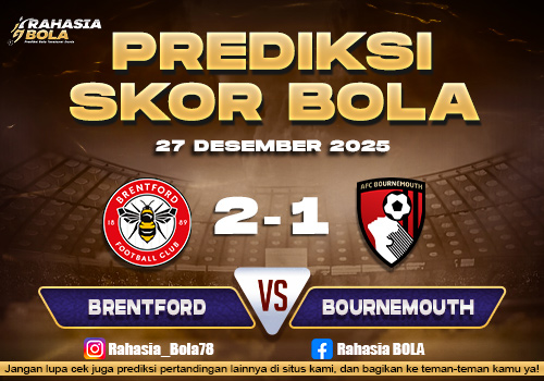 Prediksi Skor Bola Brentford vs Bournemouth 27 Desember 2025