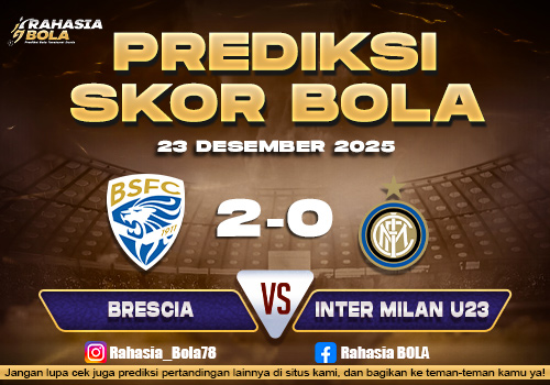 Prediksi Skor Bola Brescia vs Inter Milan U23 23 Desember 2025