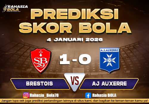Prediksi Skor Bola Brestois vs AJ Auxerre 4 Januari 2026