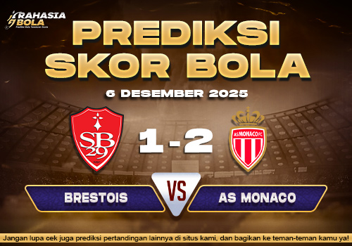 Prediksi Skor Bola Brestois vs Monaco 6 Desember 2025