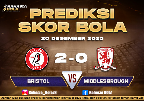 Prediksi Skor Bola Bristol vs Middlesbrough 20 Desember 2025