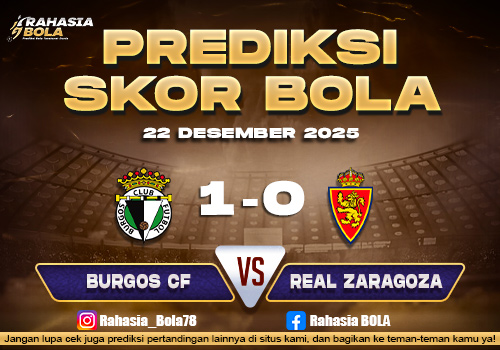 Prediksi Skor Bola Burgos vs Zaragoza 22 Desember 2025