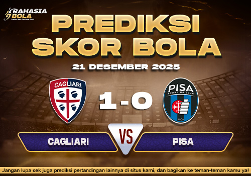 Prediksi Skor Bola Cagliari vs Pisa 21 Desember 2025 1