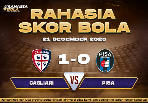 Prediksi Skor Bola Cagliari vs Pisa 21 Desember 2025