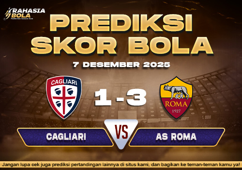 Prediksi Skor Bola Cagliari vs Roma 7 Desember 2025
