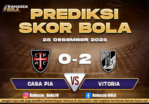 Prediksi Skor Bola Casa Pia vs Vitoria 28 Desember 2025