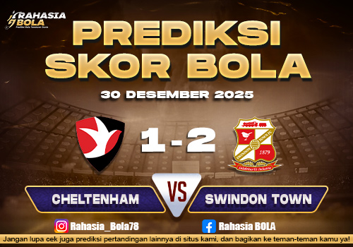 Prediksi Skor Bola Cheltenham vs Swindon FC 30 Desember 2025