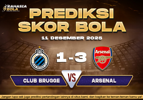 Prediksi Skor Bola Club Brugge vs Arsenal 11 Desember 2025