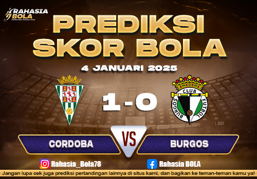 Prediksi Skor Bola Cordoba vs Burgos 4 Januari 2026