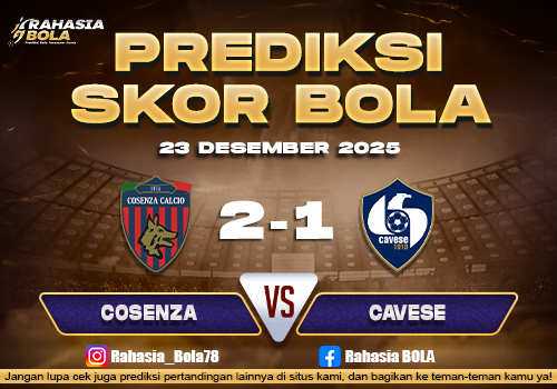Prediksi Skor Bola Cosenza vs Cavese 23 Desember 2025