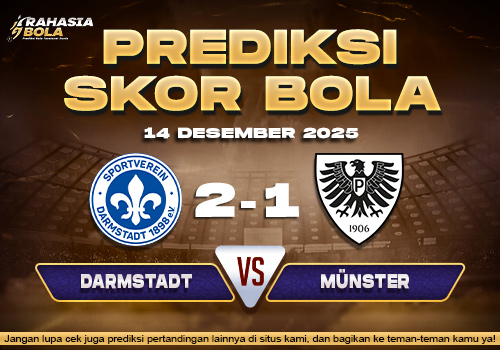 Prediksi Skor Bola Darmstadt vs Preuben 14 Desember 2025