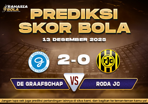 Prediksi Skor Bola De Graafschap vs Roda JC 13 Desember 2025