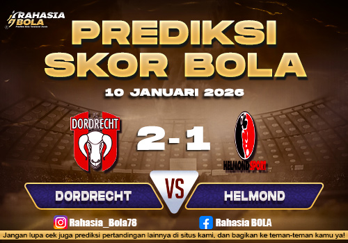Prediksi Skor Bola Dordrecht vs Helmond 10 Januari 2026