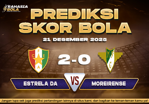 Prediksi Skor Bola Estrela Da vs Moreirense 21 Desember 2025 2