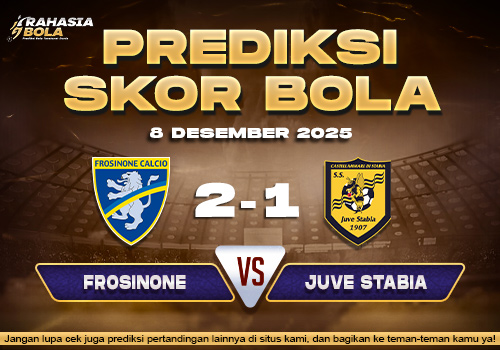 Prediksi Skor Bola Frosinone vs Juve Stabia 8 Desember 2025