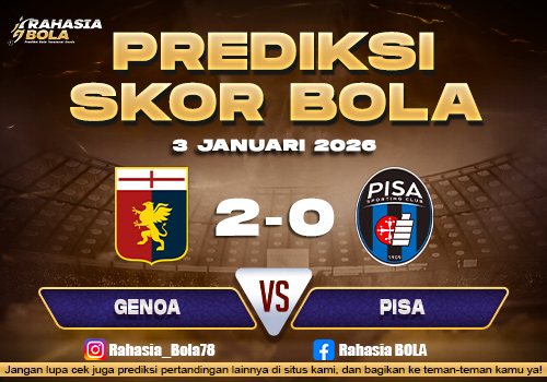 Prediksi Skor Bola Genoa vs Pisa 3 Januari 2026 1