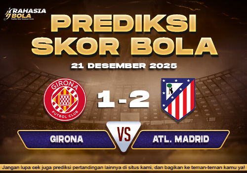 Prediksi Skor Bola Girona vs Atl. Madrid 21 Desember 2025