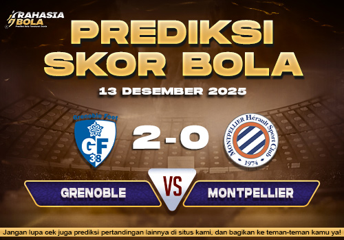 Prediksi Skor Bola Grenoble vs Montpellier 13 Desember 2025