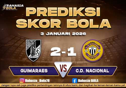 Prediksi Skor Bola Guimaraes vs C.D. Nasional 3 Januari 2026
