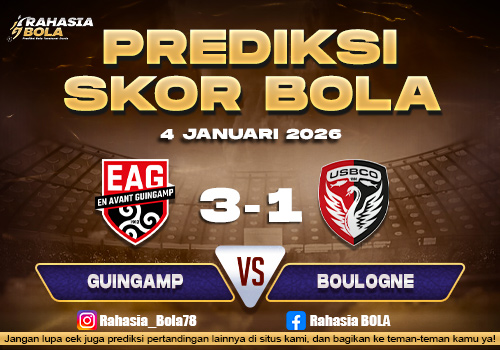 Prediksi Skor Bola Guingamp vs Boulogne 4 Januari 2026